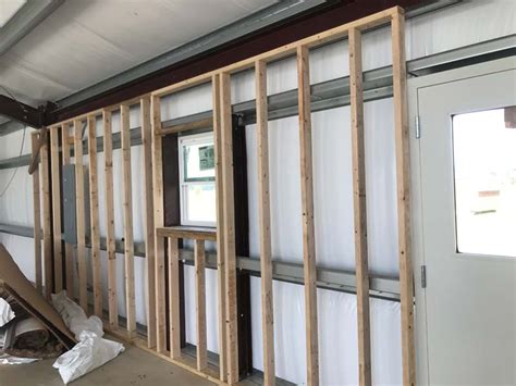 metal building interior wall framing